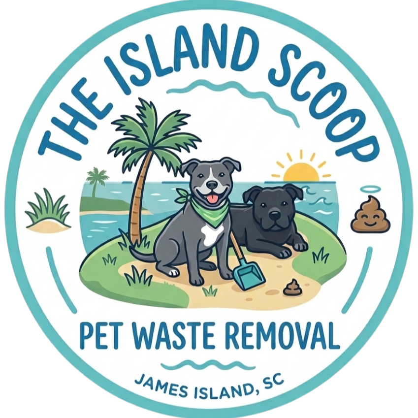 The Island Scoop dog waste removal and pooper scooper service in James Island and Folly Beach SC